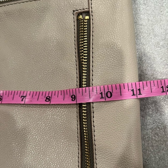 Fossil Tara Crossbody Bag Graystone Leather with zipper - Picture 7 of 11